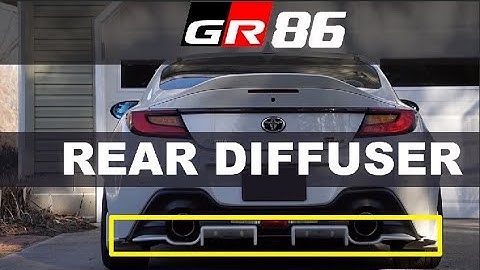 22+ GR86 BRZ Rear Diffuser "GT Style" + Philips 921 LED bulbs upgrade