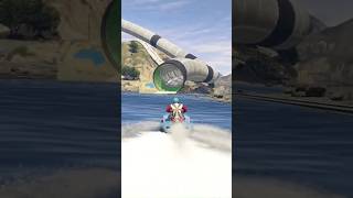GTA 5 Craziest Stunt Race That Goes From LAND to WATER #gtashorts #gta5