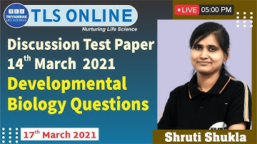 Discussion Test paper 14 march 2021 (Developmental biology Questions)