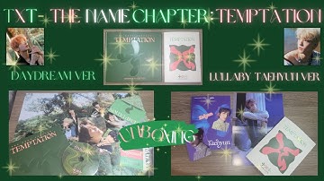 Unboxing TXT The Name Chapter: Temptation (Daydream, Lullaby Taehyun Ver)