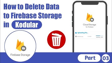 How to Delete  Data to Firebase Storage in Kodular | Kodular Tutorial | Part 03