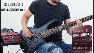 Zoom B3n Patches | Bass Essentials vol1 | Playthrough