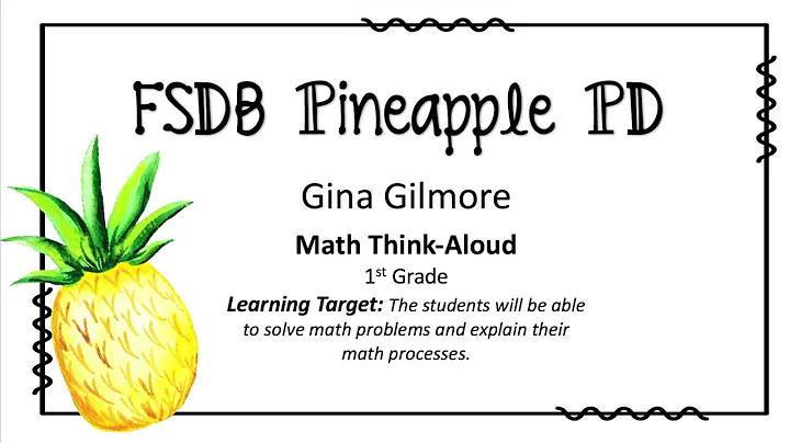 "Math Think-Aloud" Strategy