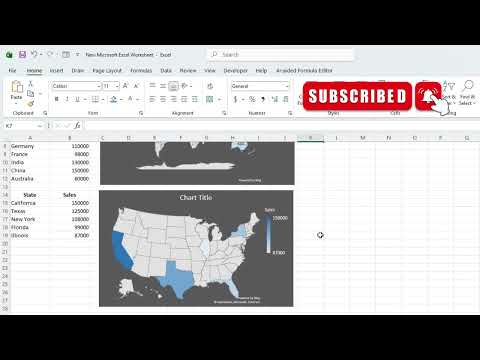 How to create Map Chart in excel | Easy Step-by-Step Guide for Beginners