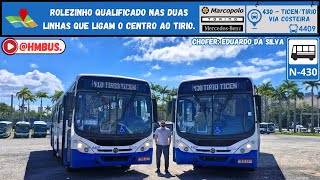 Linhas 430 e 410 | Ticen Tirio no Mercedes-Benz OF-1722M em Floripa.