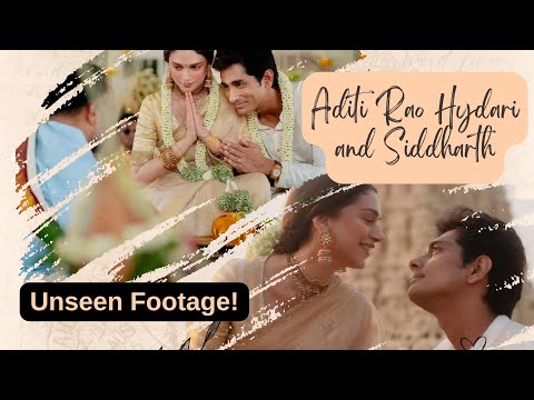 Celeb Wedding Of The Year: Aditi Rao Hydari & Siddharth's Unseen Moments