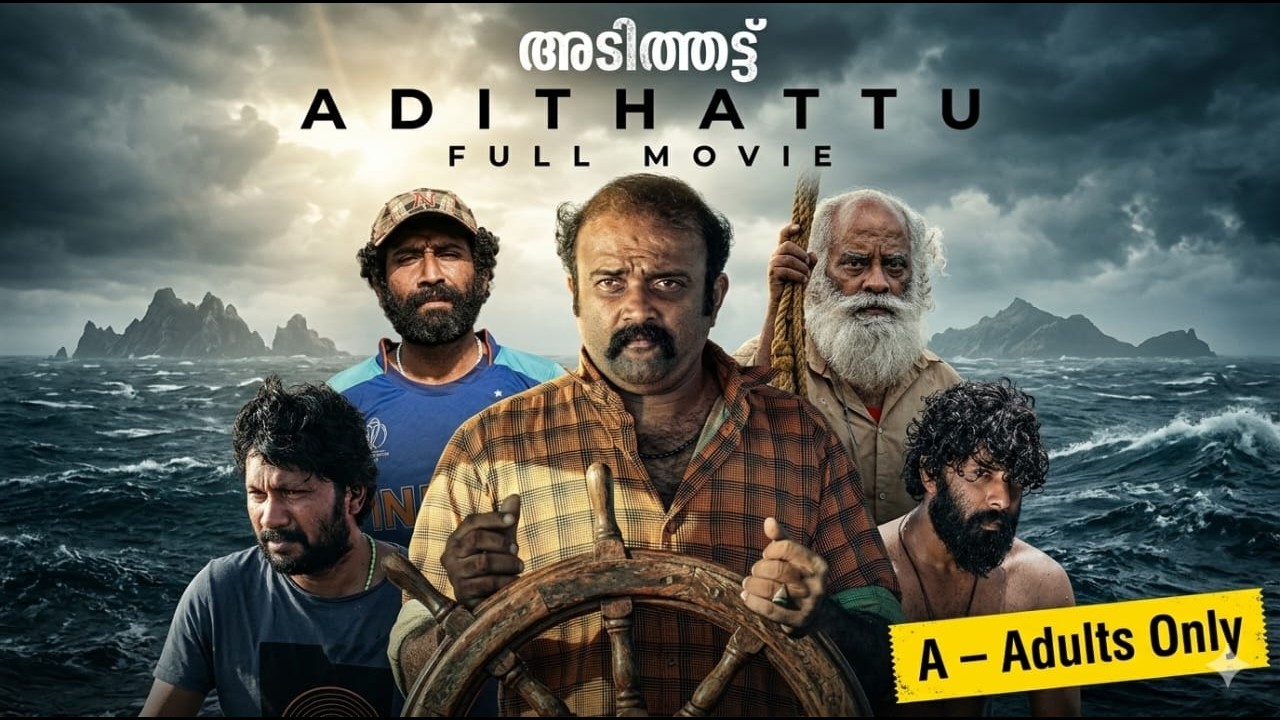 7 Men Trapped in Arabian Sea | Adithattu Full Movie | Shine Tom Chacko | Sea Thriller