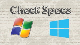 how to check computer specs (windows 7 / windows 8)