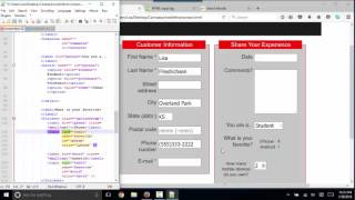 Creating an html form part 2