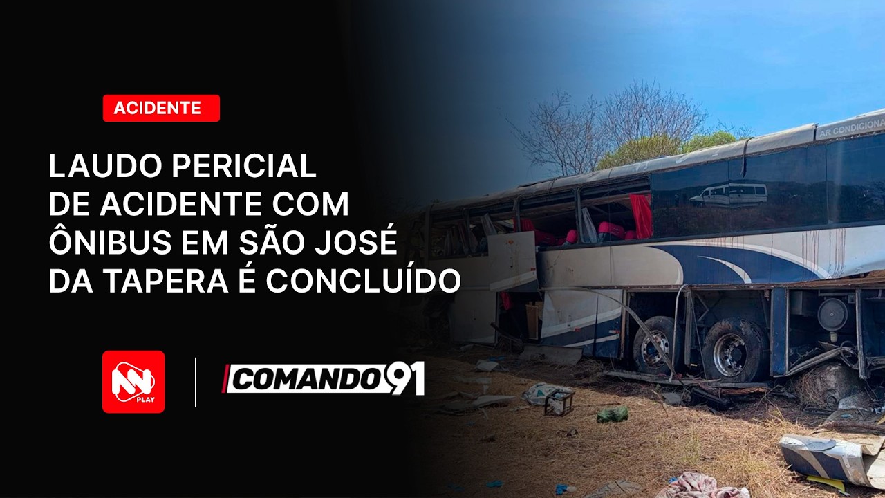 Laudo pericial sobre acidente com ônibus em São José da Tapera, é concluido e passa por análise da p