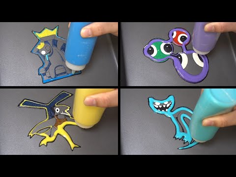 Rainbow Friends <strong>Chapter</strong> 2 Pancake Art - KING <strong>BLUE</strong>, CYAN, YELLOW, LOOKIES