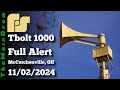 Thunderbolt 1000 - Full Alert - McCutchenville, OH