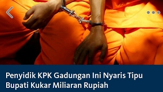 KPK GADUNGAN TIPU BUPATI KUKAR, KALIMANTAN TIMUR