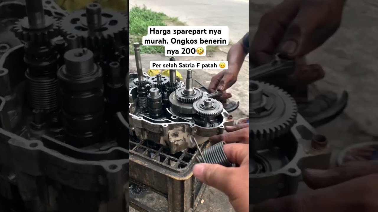 PER SELAH SATRIA F Harga sparepart nya murah ongkos pasang nya MAHAL 