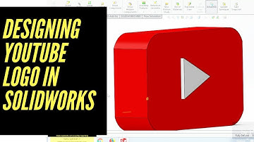 Designing YouTube logo with correct dimensions || Solidworks tutorial