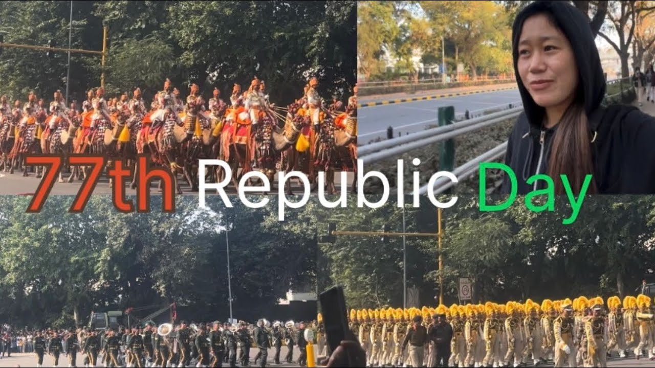 77th 🇮🇳Republic Day celebrations at Delhi #Tenzingang#tibetanvlogger 