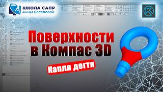 KOMPAS-3D Video Tutorials. Surfaces in KOMPAS-3D - A Fly in the Ointment.