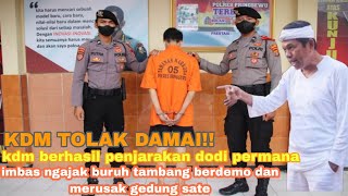 Download Lagu KDM tolak damai!!! dodi dan temannya dijebloskan kepenjara, buntut demo KDM \u0026 rusak gedung sate??? MP3
