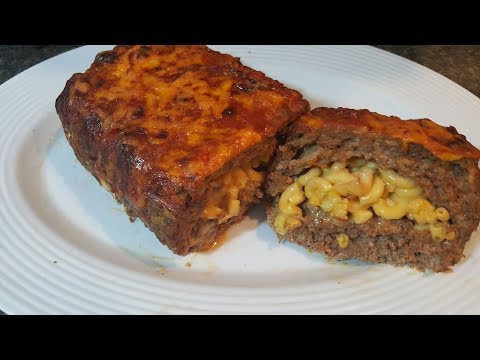 Macaroni And Cheese Stuffed Meatloaf/ How To Make Meatloaf