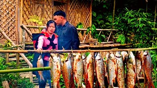 Smoked Fish Making Process - preserve all year round and cook rice in a bamboo tube. Ep.19