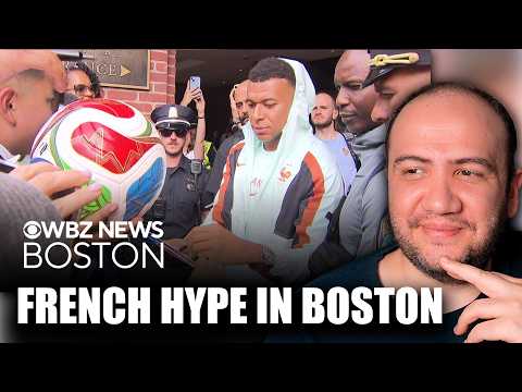 🇫🇷 Mbappé Fever | France World Cup team greeted by swarm of fans outside Boston hotel | REACTION