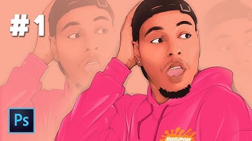 TERRELL (Part 1) - Vector Art / Vexel Art / Cartoon Effect - Photoshop Tutorial