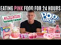 I only ate PINK FOOD for 24 HOURS *one colour food challenge*