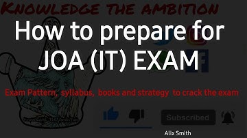 How to prepare for JOA (IT) Exam || Junior office assistant exam syllabus, pattern, books & strategy