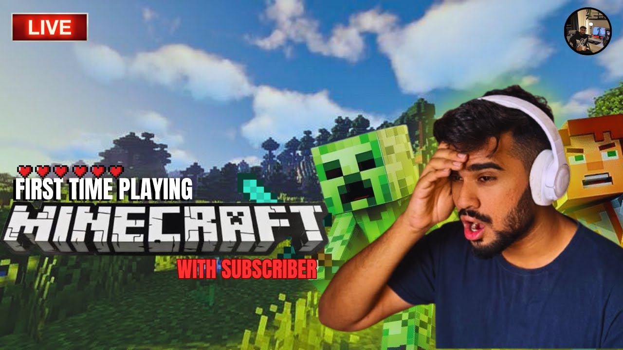 FIRST TIME Playing Minecraft LIVE 😱 | Playing With Subscribers | 350 SUB GOAL 🎯