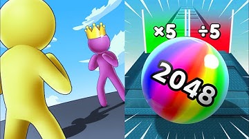 Ball Run 2048 infinity Vs Giant Rush - All Levels Android, ios Gameplay New Update Ep.4