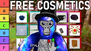 RANKING Every FREE COSMETIC in Gorilla Tag VR