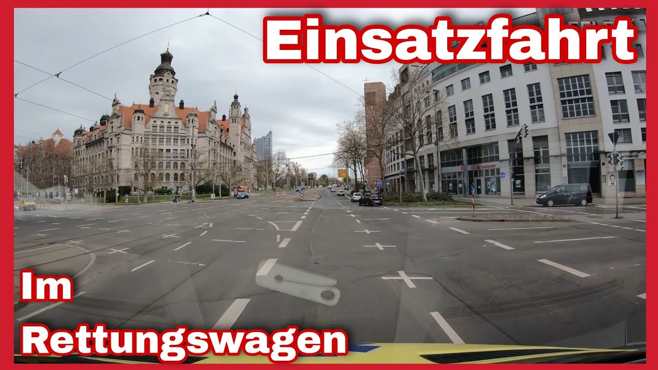 🆘️WIR MÜSSEN INS KRANKENHAUS🚑Im Rettungswagen auf Einsatzfahrt durch Leipzig🚨🔊