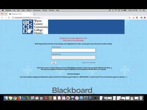 How to Access WCCCD's Blackboard