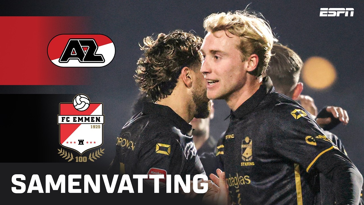 LAT voorkomt ✌️ WERELDGOALS en STARING schiet heerlijk RAAK 🔥 | Samenvatting Jong AZ - FC Emmen