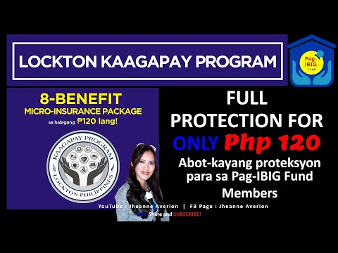 Lockton Kaagapay Program for Pag Ibig Fund Members | 120 pesos Insurance | Micro-Insurance