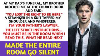 My Brother Threw Me Out Of Dad’s Funeral-Then The Lawyer Read The Last Line Of The Will