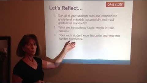 Instructional Strategy:  Oral Cloze