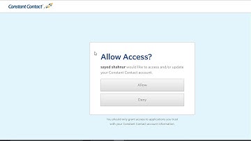 How to integrate constant contact