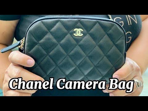 Chanel Quilted Camera Bag Black Caviar Gold Hardware 21A – Coco Approved  Studio