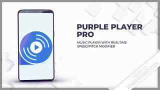 Purple Player Pro App Promo : Music Player with Speed Changer and Pitch Modifier screenshot 2
