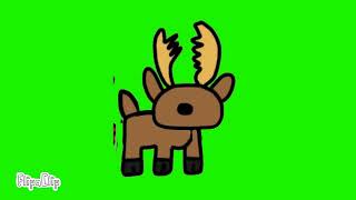 green screen deer