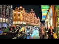 London Christmas Windows 2021 ✨ Harrods & Harvey Nichols Knightsbridge Walk [4K HDR]