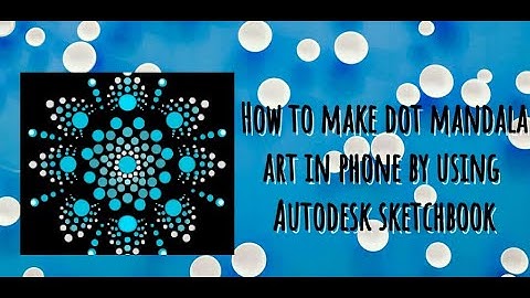 How to draw dot mandala art in phone by using Autodesk sketchbook app