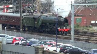 Flying Scotsman Leaving Newcastle On The 17Th May 2016.