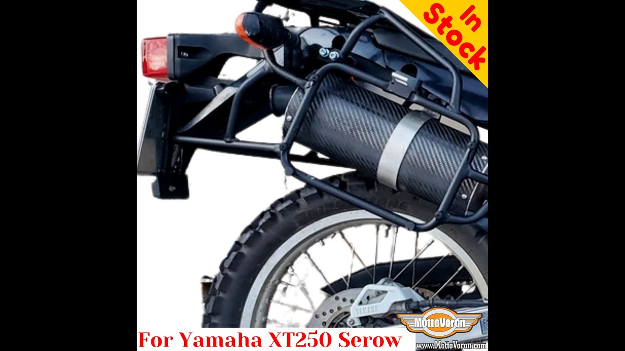 Yamaha XT250, Yamaha Serow luggage rack system with side frames for Givi Monokey cases YouTube