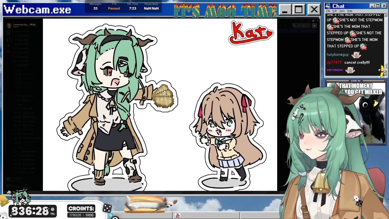 Crelly【15-12-2025】(DAY 134) - Rule34dle w/ @KokoNuts | Minecraft Fan Art React | Chatting w/ @Aquwa