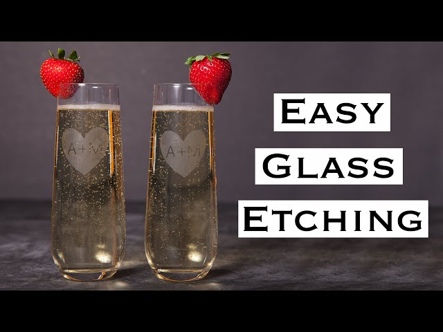 Easy Glass Etching Under 5 Mins using Armour Etch Cream and Cricut