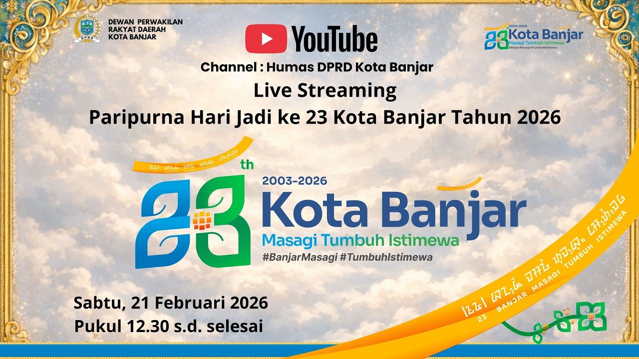 RAPAT PARIPURNA DPRD KOTA BANJAR DALAM RANGKA HARI JADI KOTA BANJAR KE-23 TAHUN 2026
