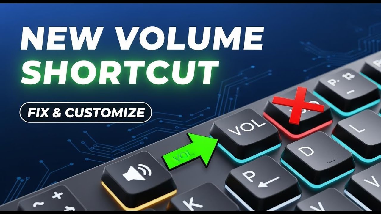 Create Volume Control How to Make New Shortcut Key for Volume Control ...