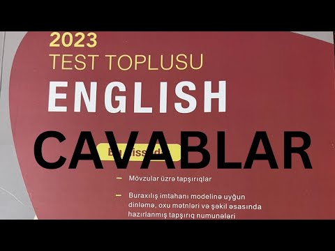 İngilis Dili yeni 2023 test toplusu ( 1-ci hissə) CAVABLAR | HD